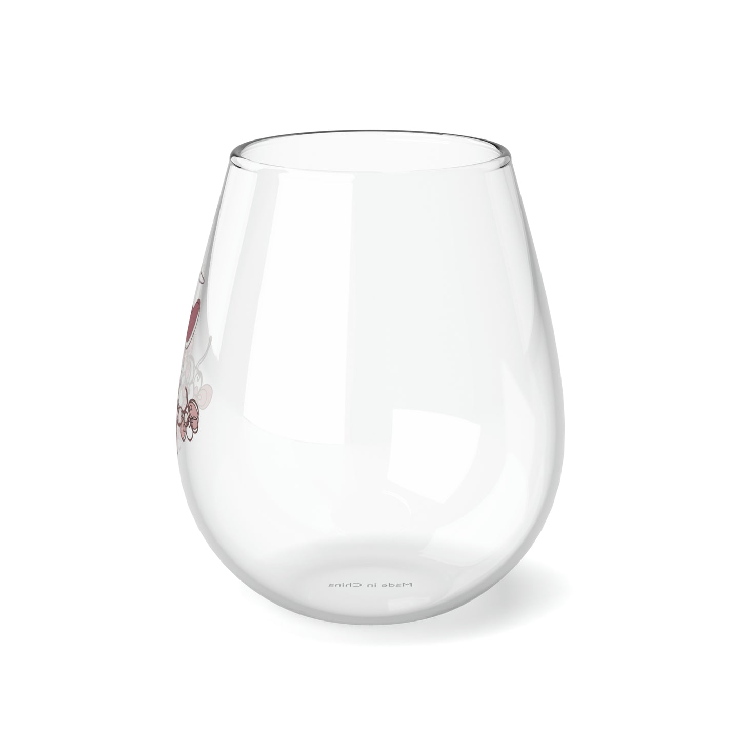 Printed Stemless Wine Glass, 11.75oz