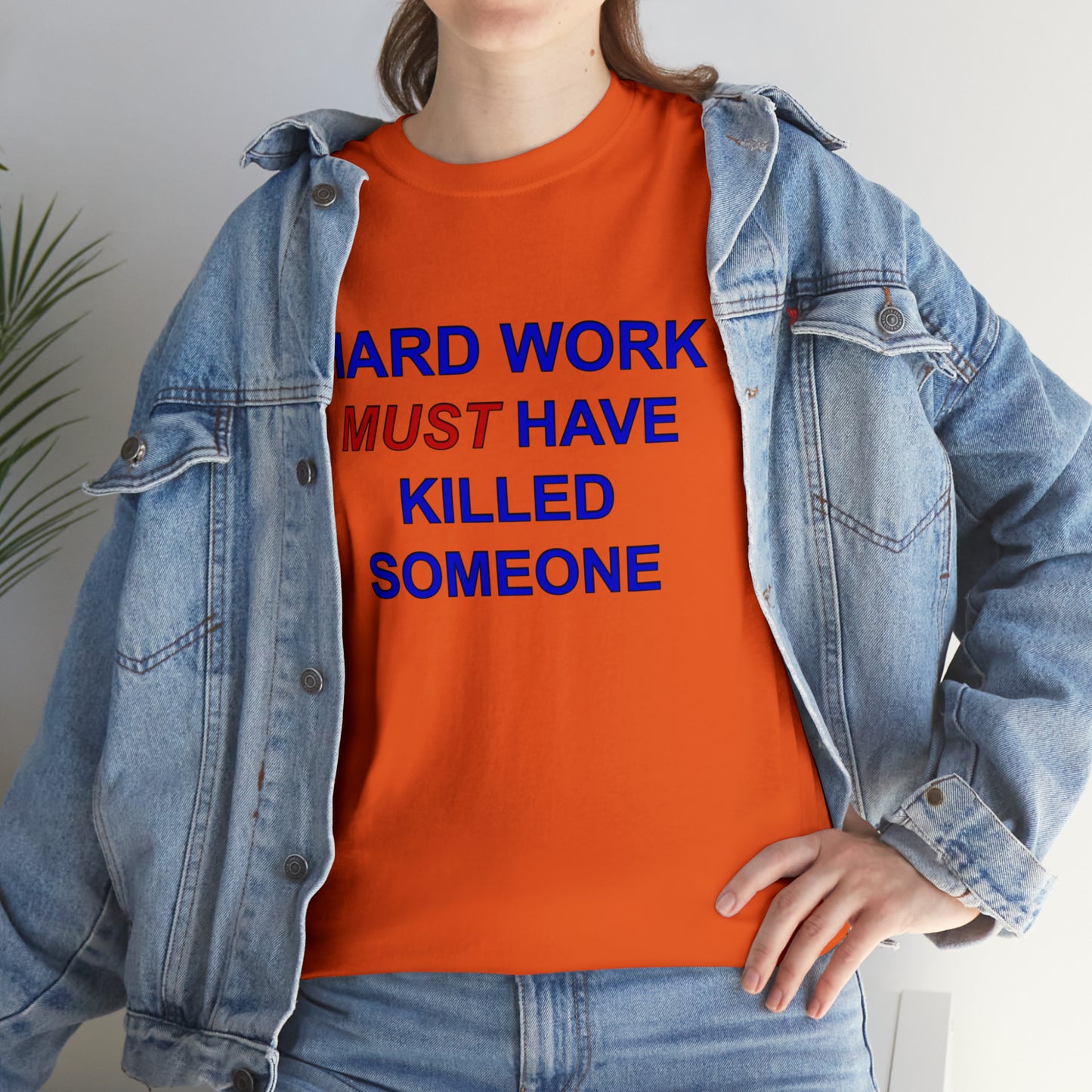 Hard Work Unisex Heavy Cotton Tee