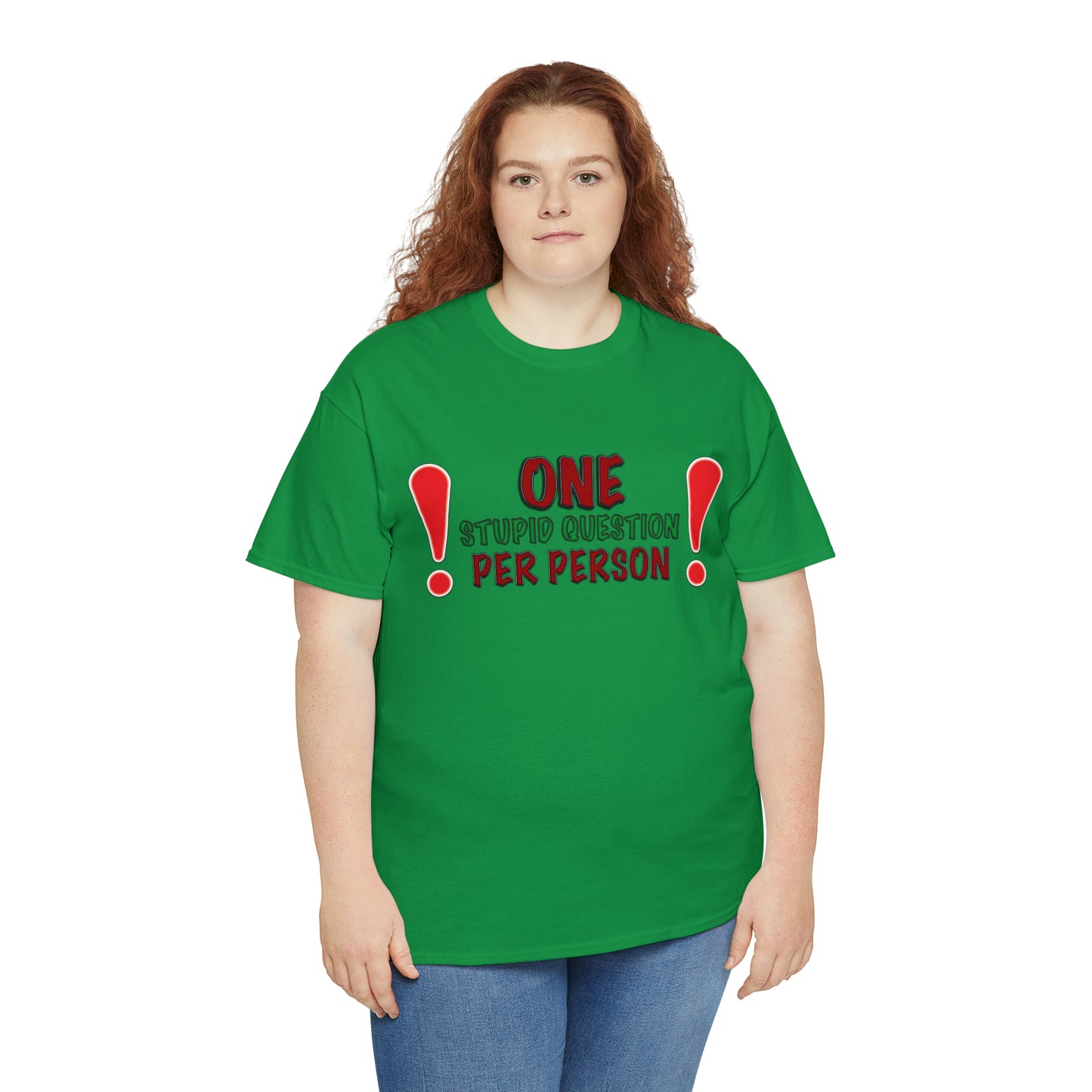 Stupid Question Unisex Heavy Cotton Tee