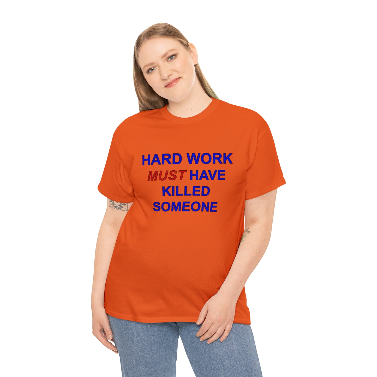 Hard Work Unisex Heavy Cotton Tee