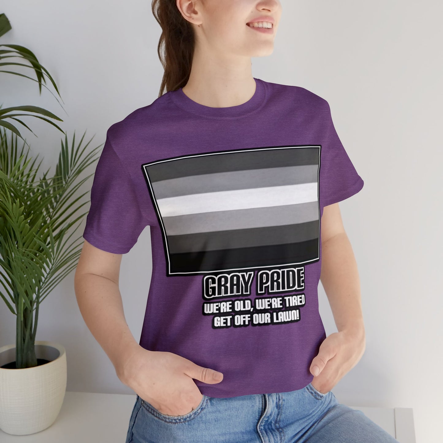 Gray Pride Unisex Jersey Short Sleeve Tee