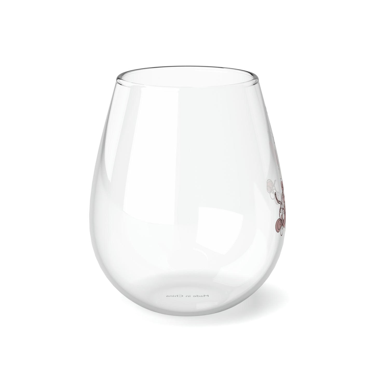 Printed Stemless Wine Glass, 11.75oz