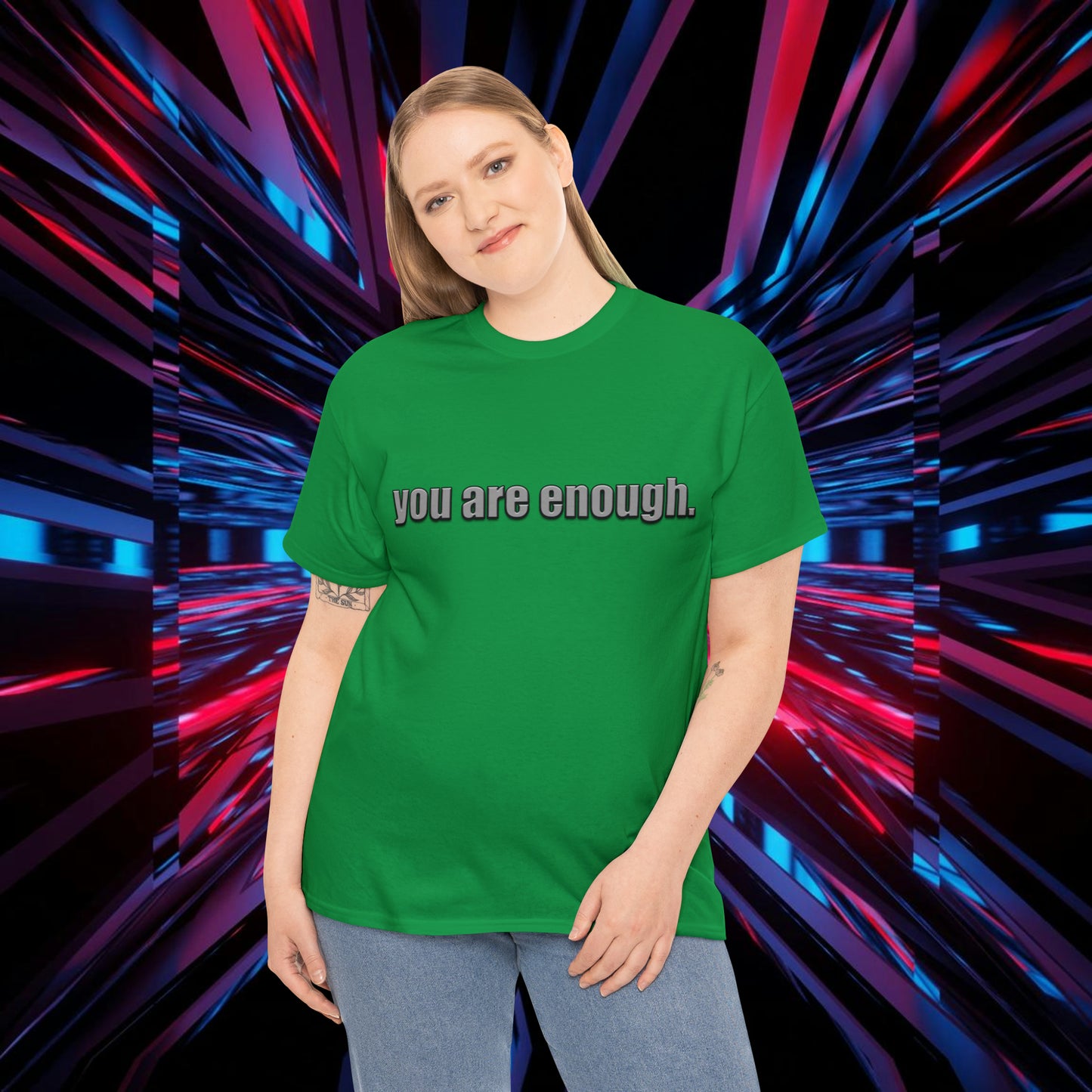 "You Are Enough" Unisex Heavy Cotton Tee