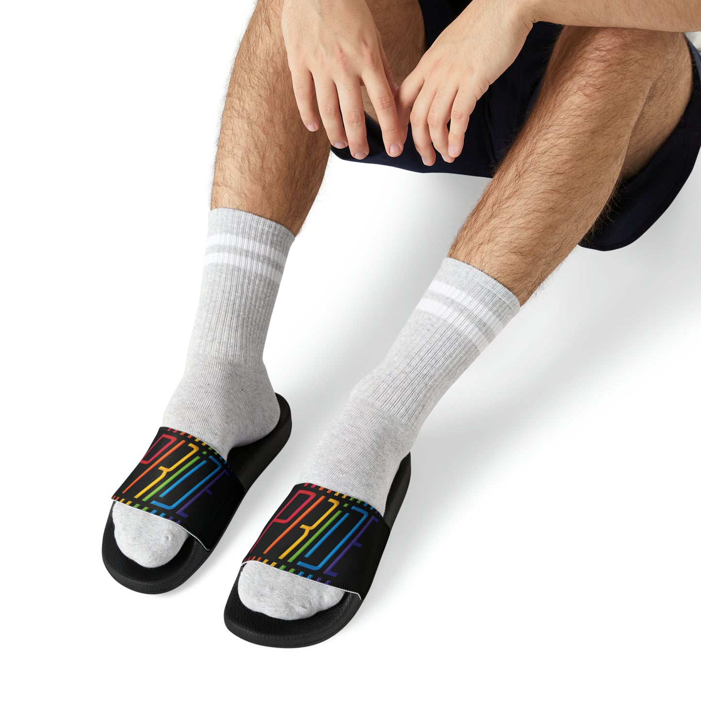 Pride Men's PU Slide Sandals