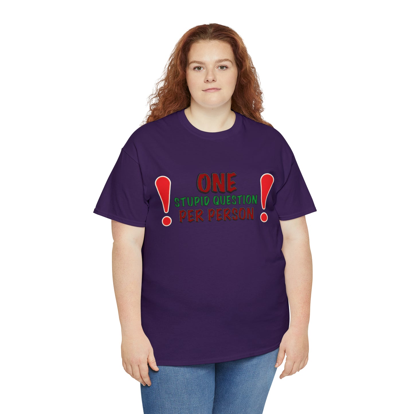 Stupid Question Unisex Heavy Cotton Tee