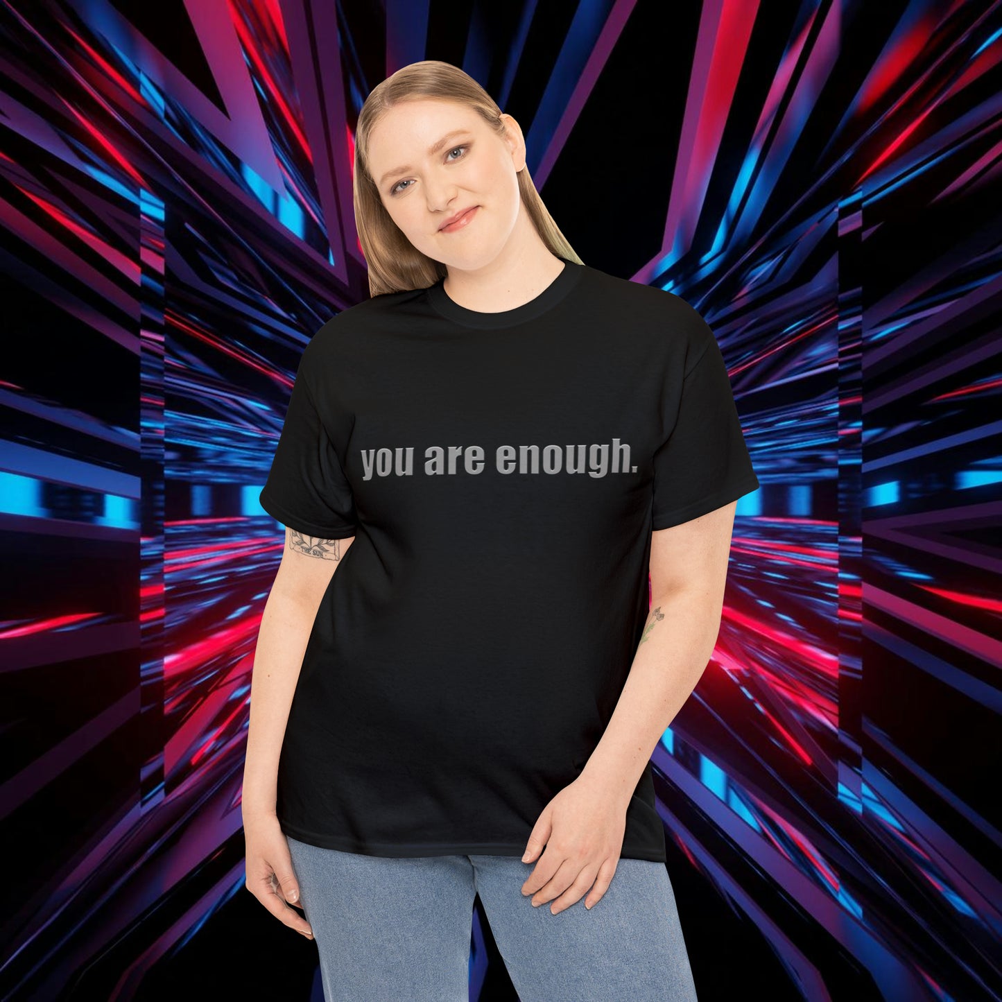 "You Are Enough" Unisex Heavy Cotton Tee