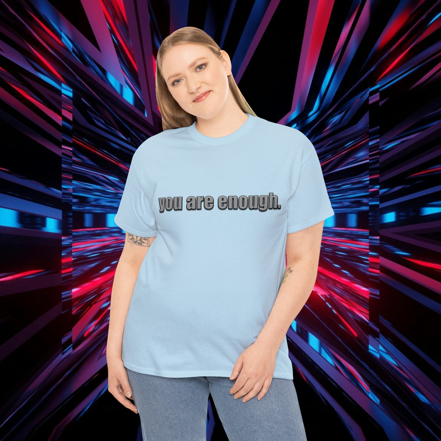 "You Are Enough" Unisex Heavy Cotton Tee