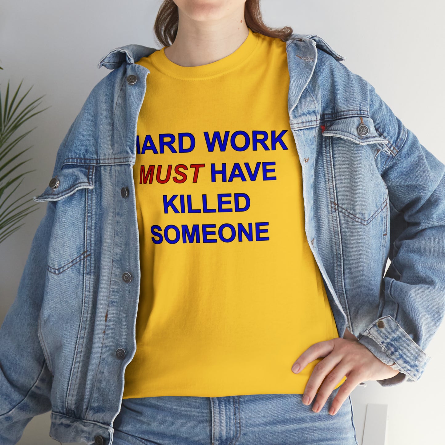 Hard Work Unisex Heavy Cotton Tee