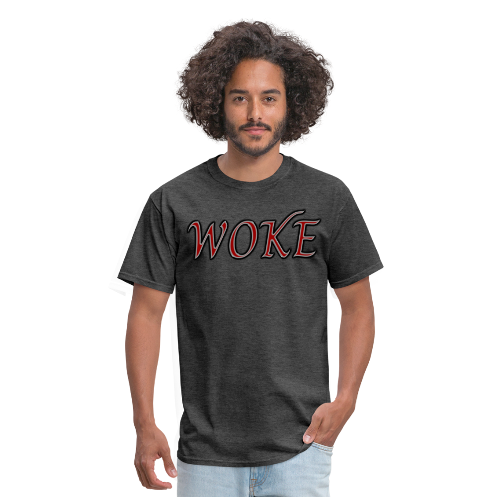 Woke Unisex Classic T-Shirt - heather black