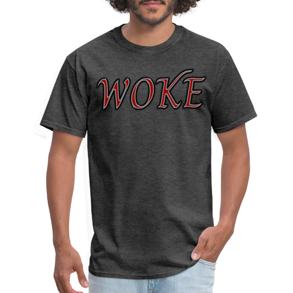 Woke Unisex Classic T-Shirt - heather black