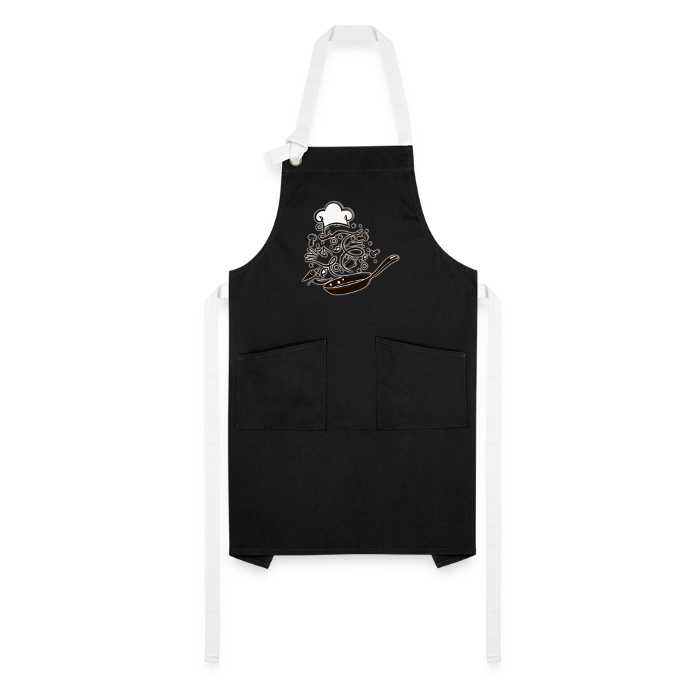 Artisan Apron - black/white