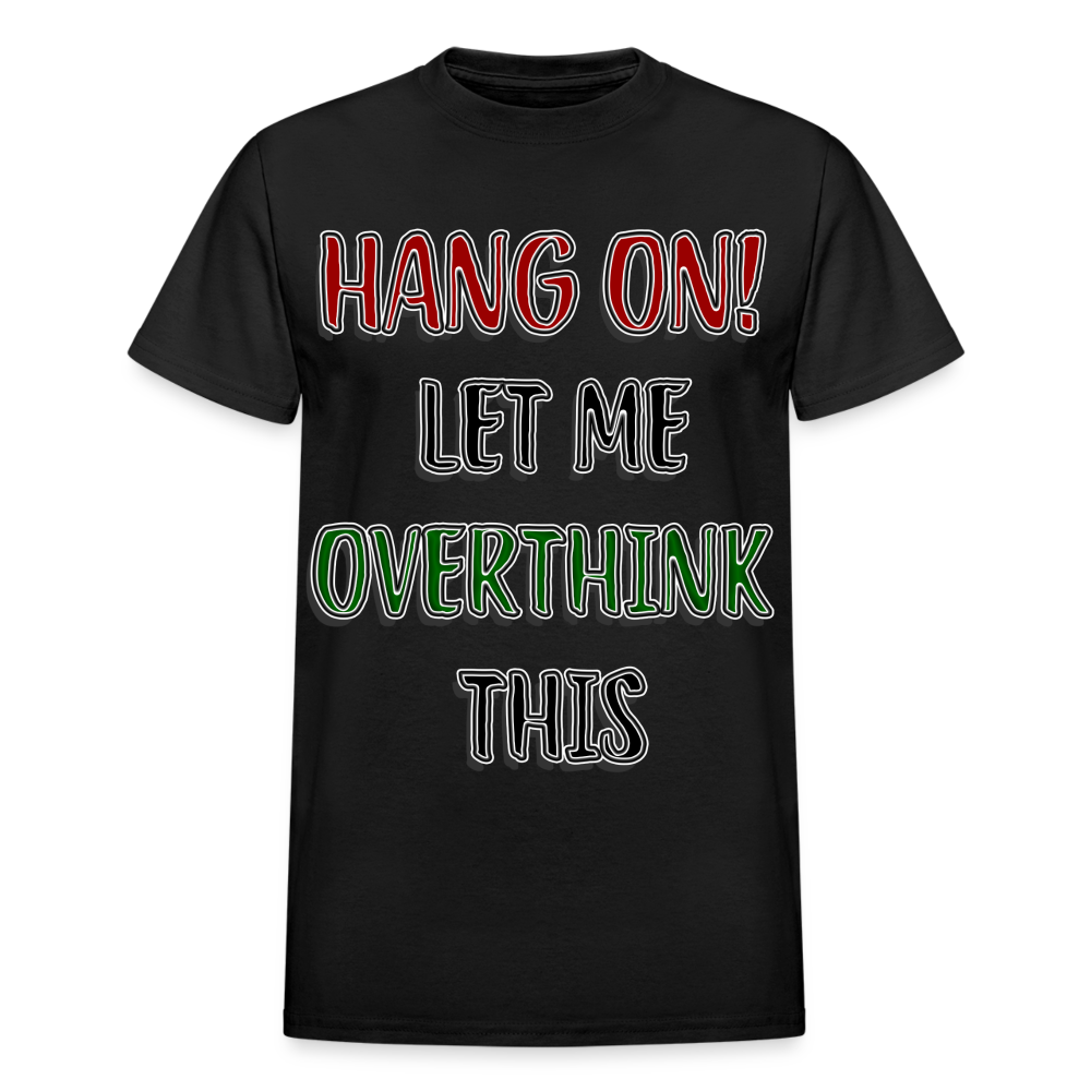 Overthink Adult T-Shirt - black