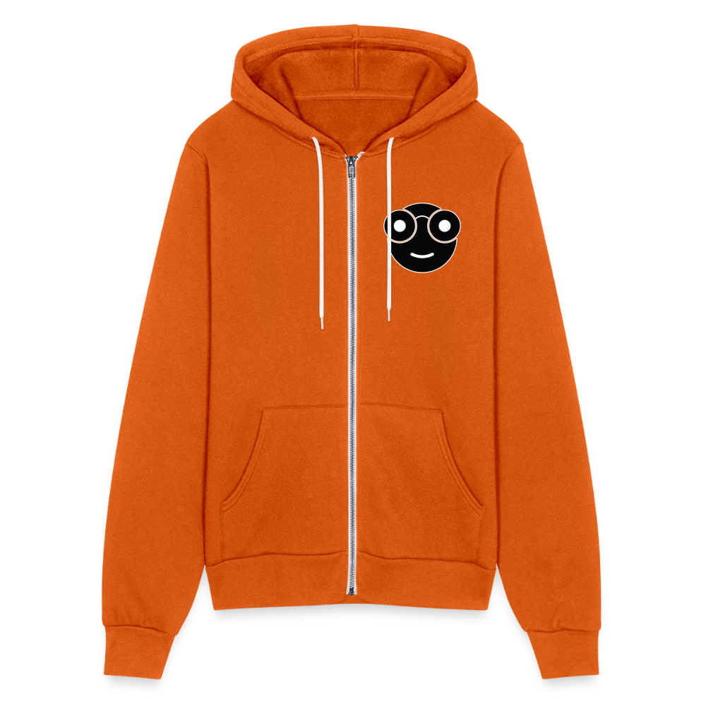 Nerd Bella + Canvas Unisex Full Zip Hoodie - autumn