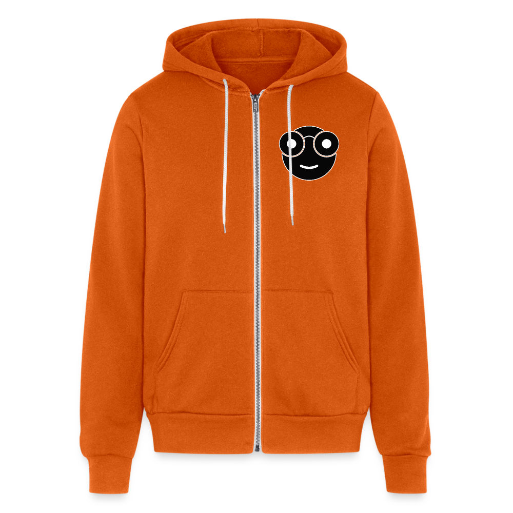 Nerd Bella + Canvas Unisex Full Zip Hoodie - autumn