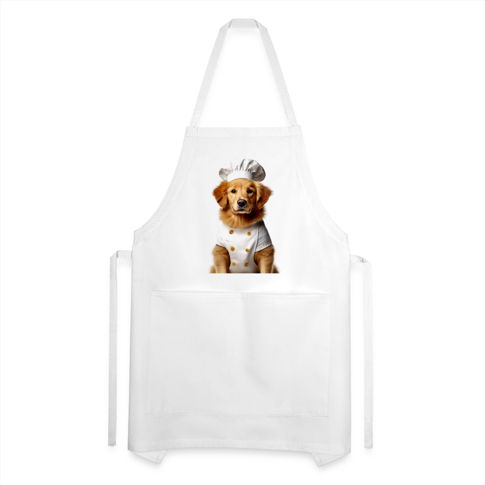 Chef Dawg Adjustable Apron - white