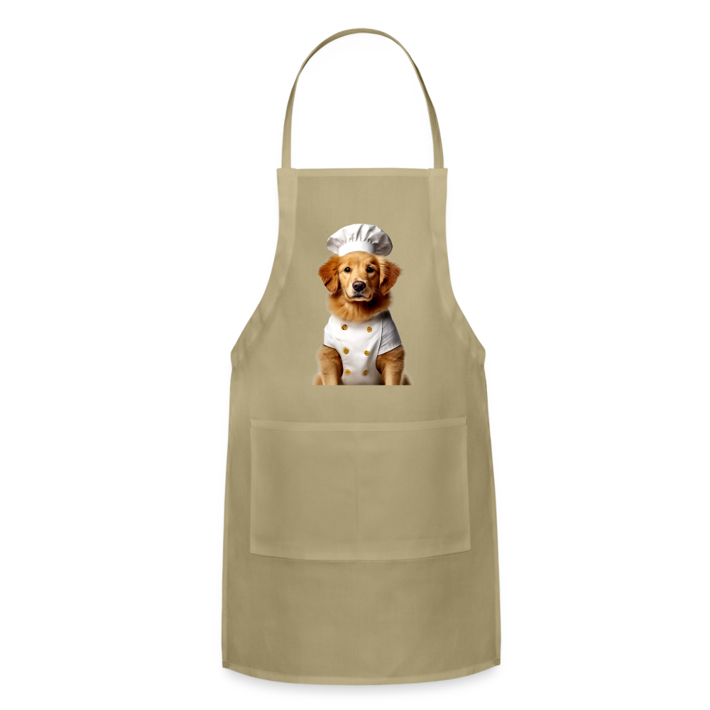 Chef Dawg Adjustable Apron - khaki