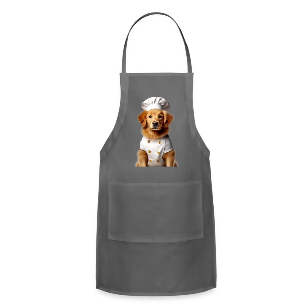 Chef Dawg Adjustable Apron - charcoal