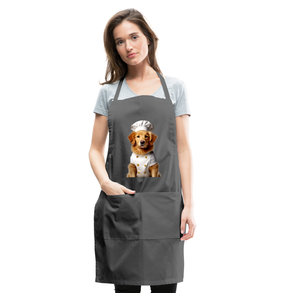 Chef Dawg Adjustable Apron - charcoal