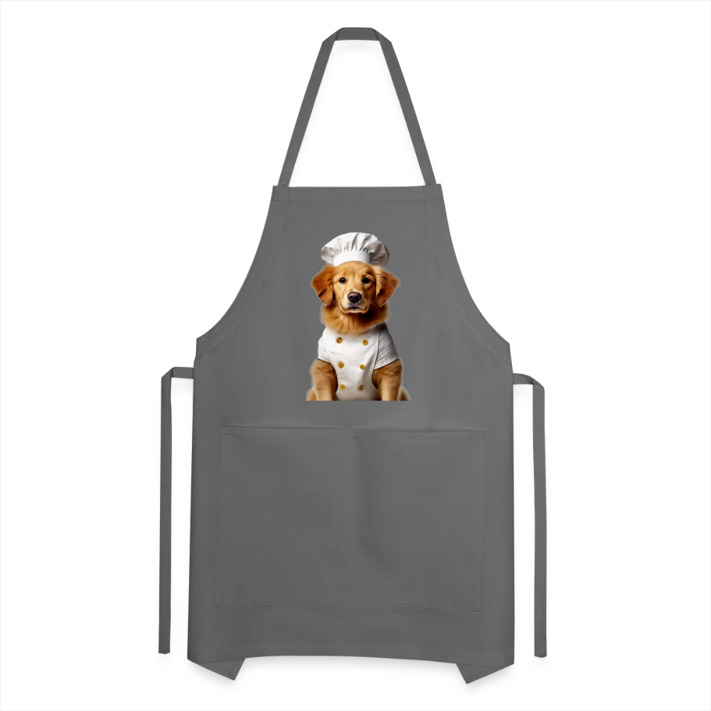 Chef Dawg Adjustable Apron - charcoal