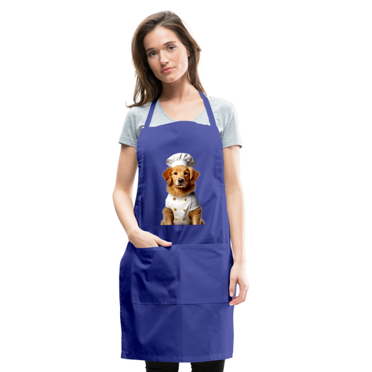 Chef Dawg Adjustable Apron - royal blue