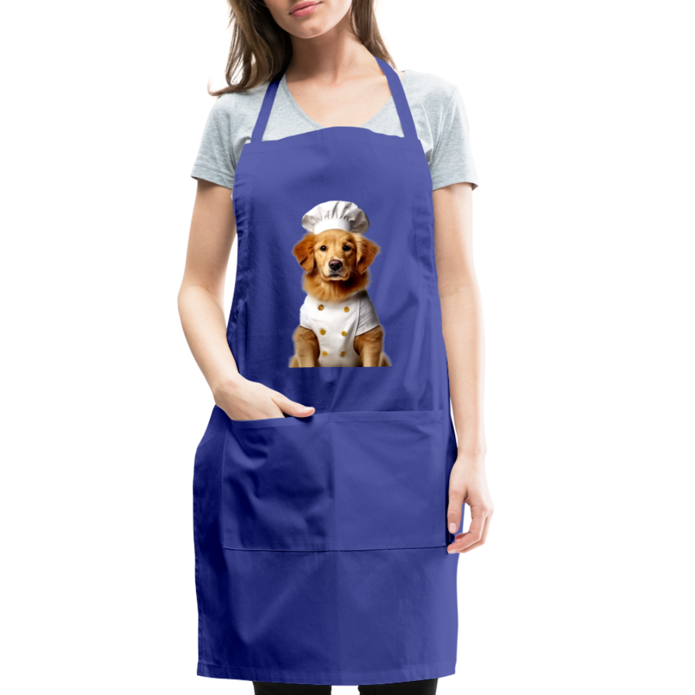 Chef Dawg Adjustable Apron - royal blue