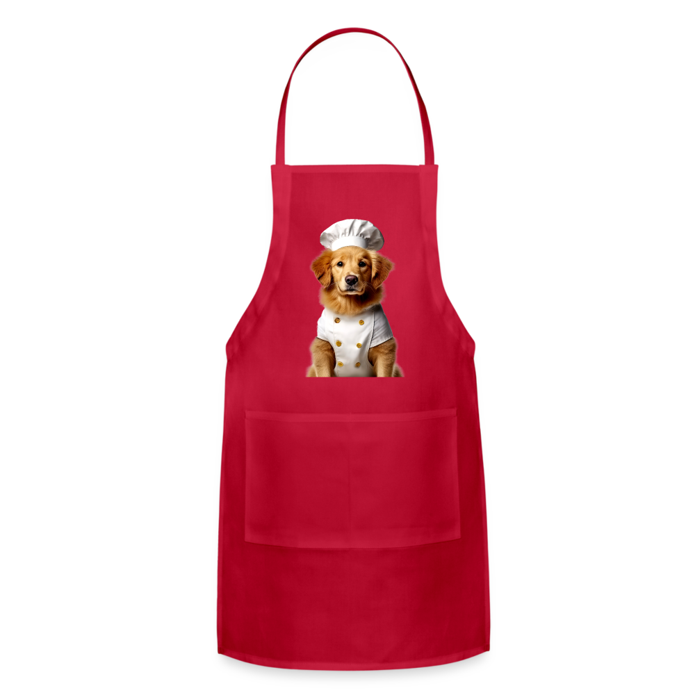 Chef Dawg Adjustable Apron - red