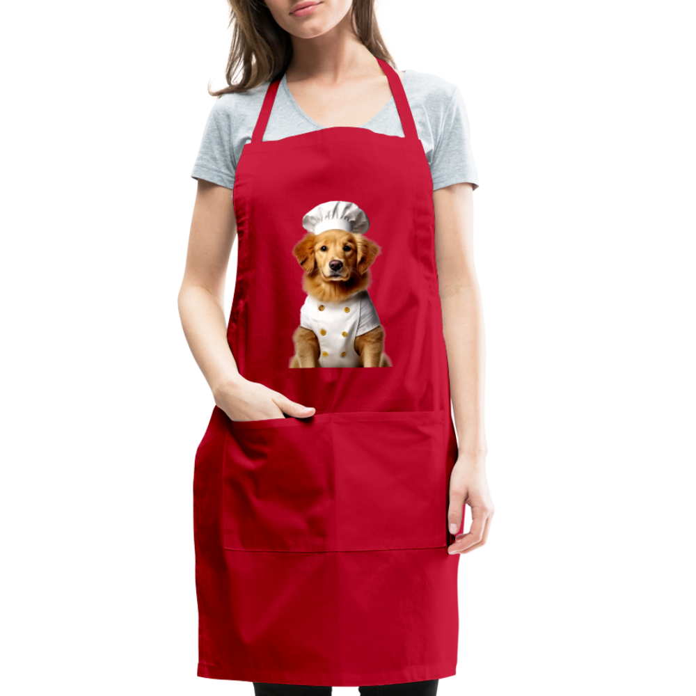 Chef Dawg Adjustable Apron - red