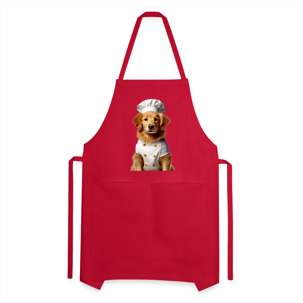 Chef Dawg Adjustable Apron - red