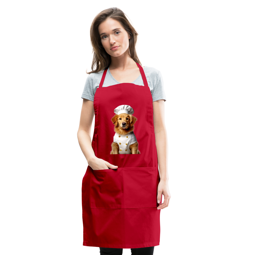 Chef Dawg Adjustable Apron - red