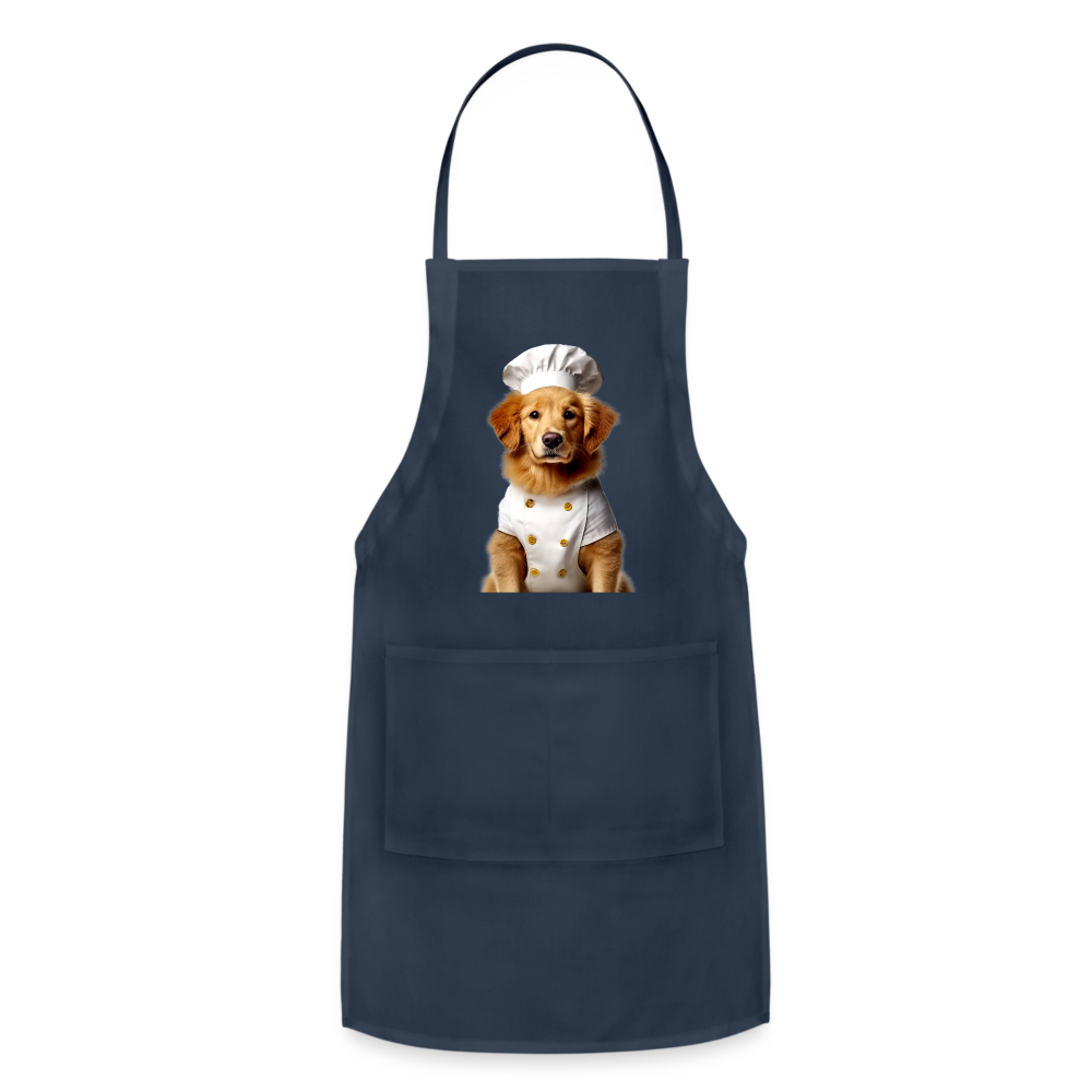 Chef Dawg Adjustable Apron - navy