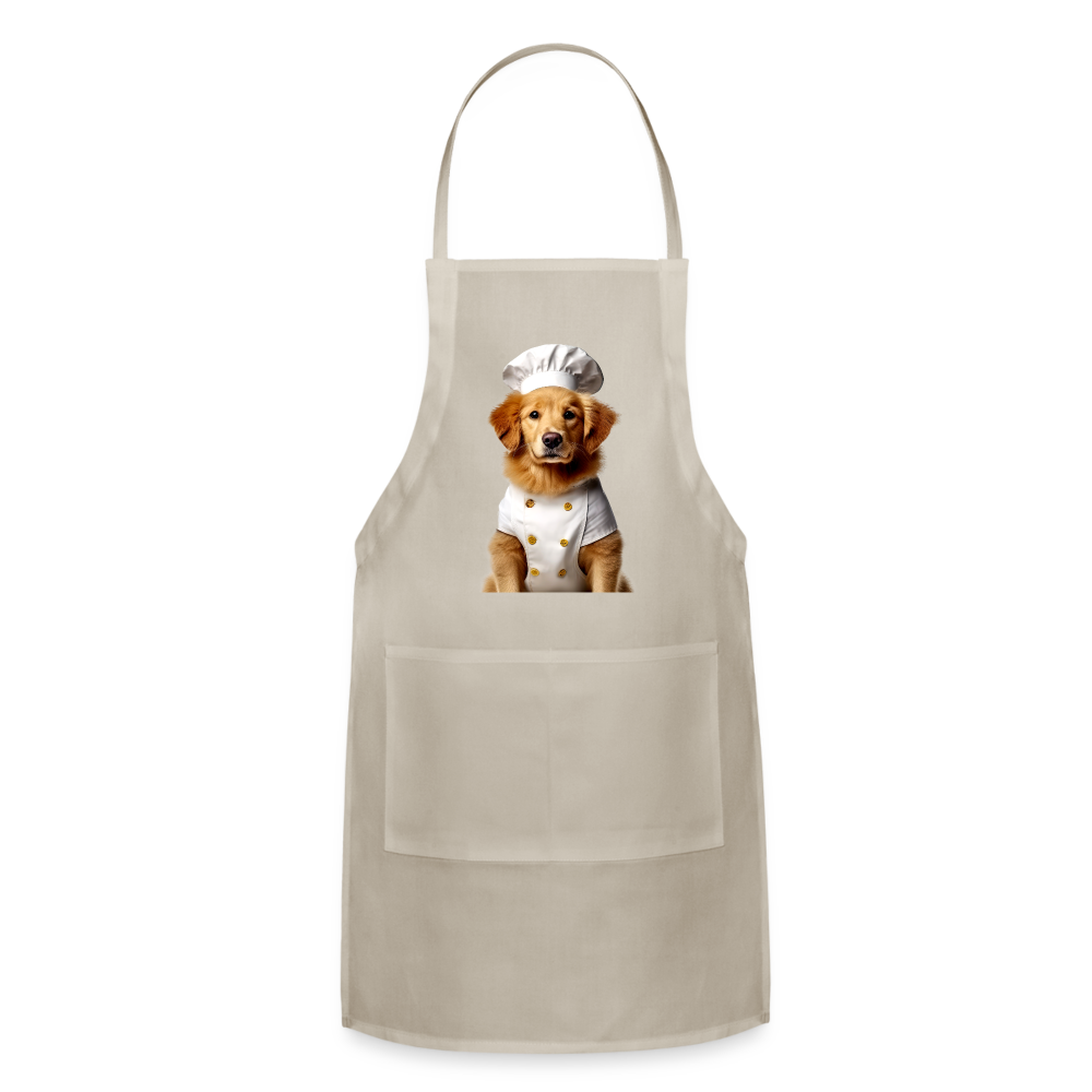 Chef Dawg Adjustable Apron - natural