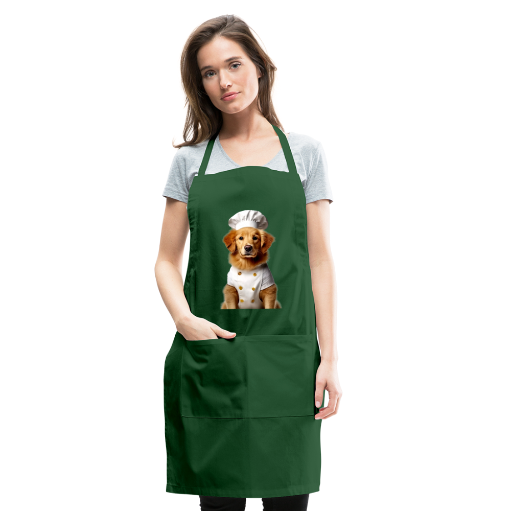 Chef Dawg Adjustable Apron - forest green