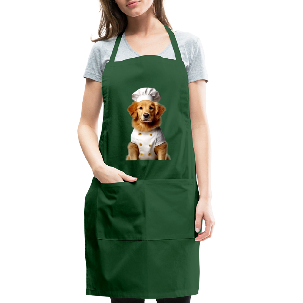 Chef Dawg Adjustable Apron - forest green