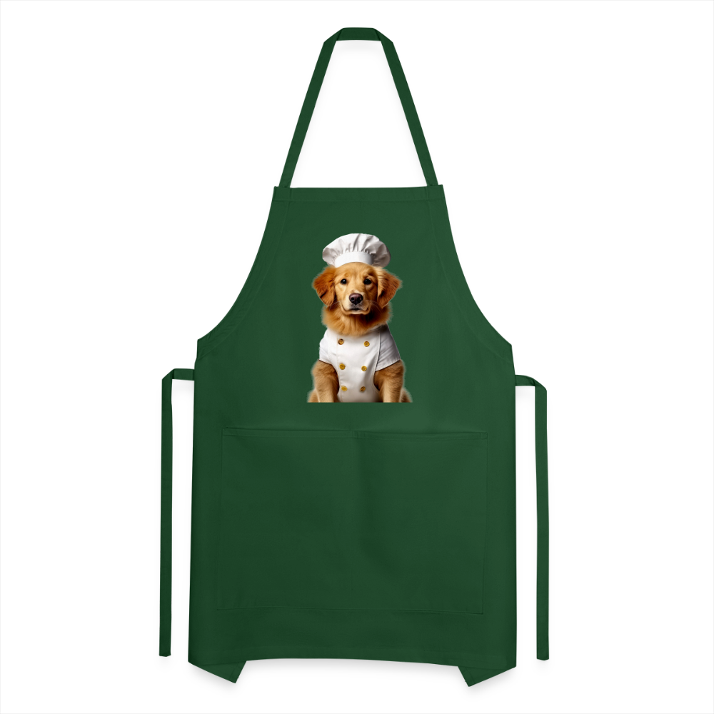 Chef Dawg Adjustable Apron - forest green