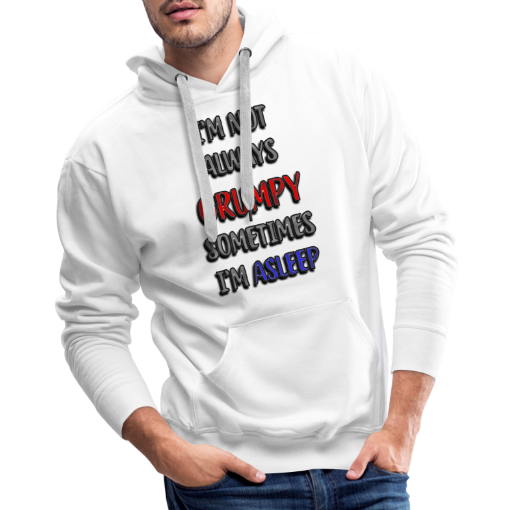 Grumpy Men’s Premium Hoodie - white