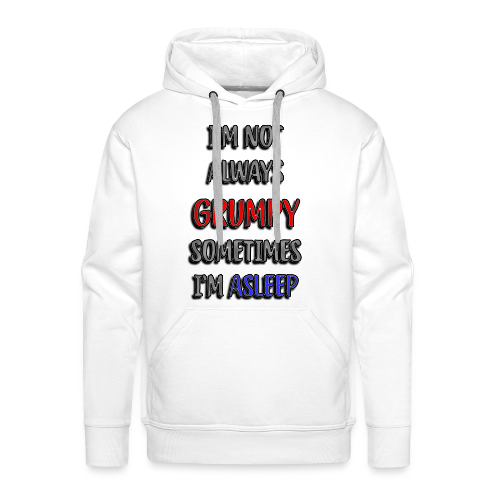 Grumpy Men’s Premium Hoodie - white