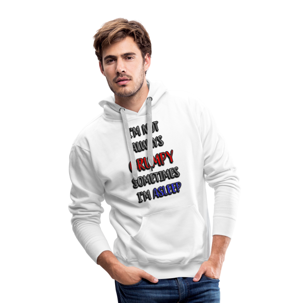 Grumpy Men’s Premium Hoodie - white