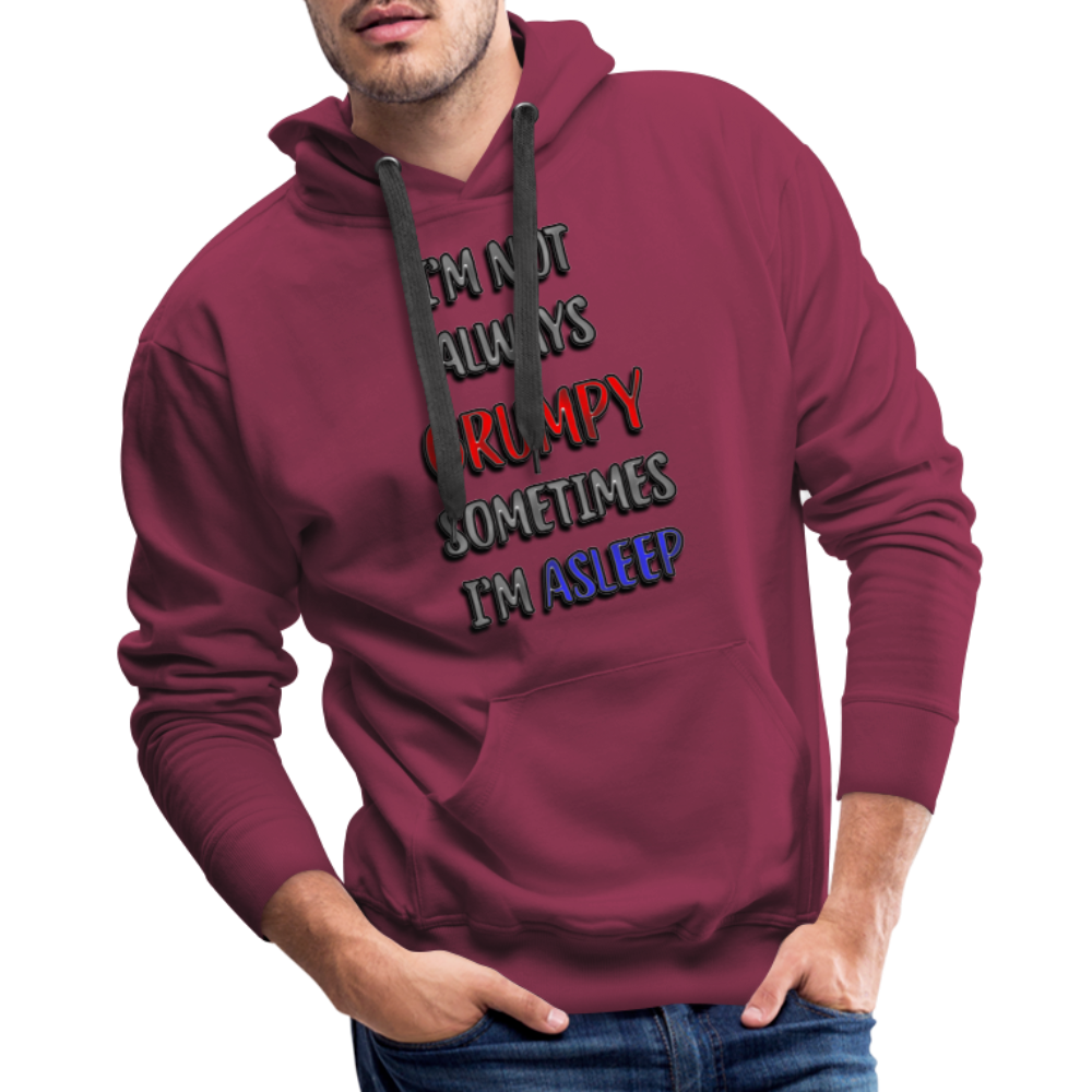 Grumpy Men’s Premium Hoodie - burgundy