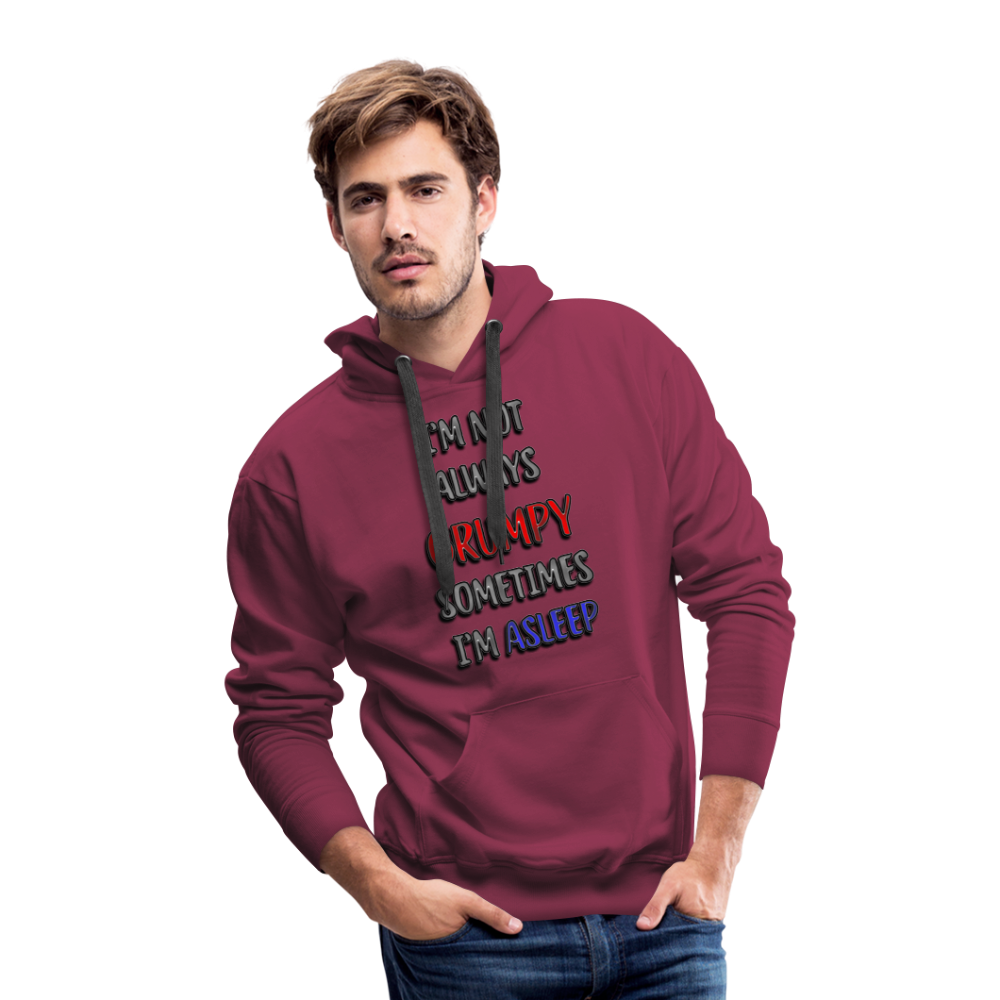 Grumpy Men’s Premium Hoodie - burgundy