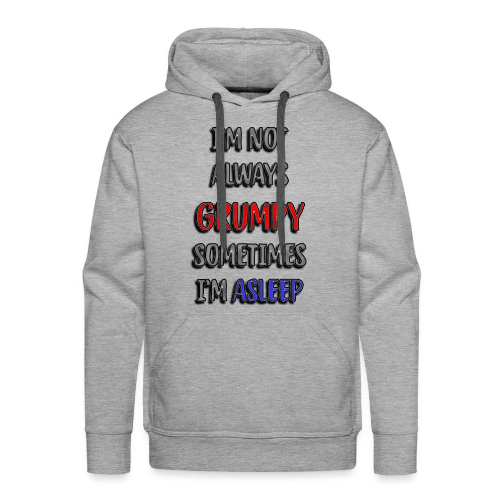 Grumpy Men’s Premium Hoodie - heather grey