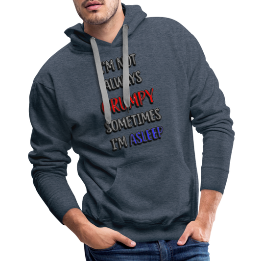 Grumpy Men’s Premium Hoodie - heather denim