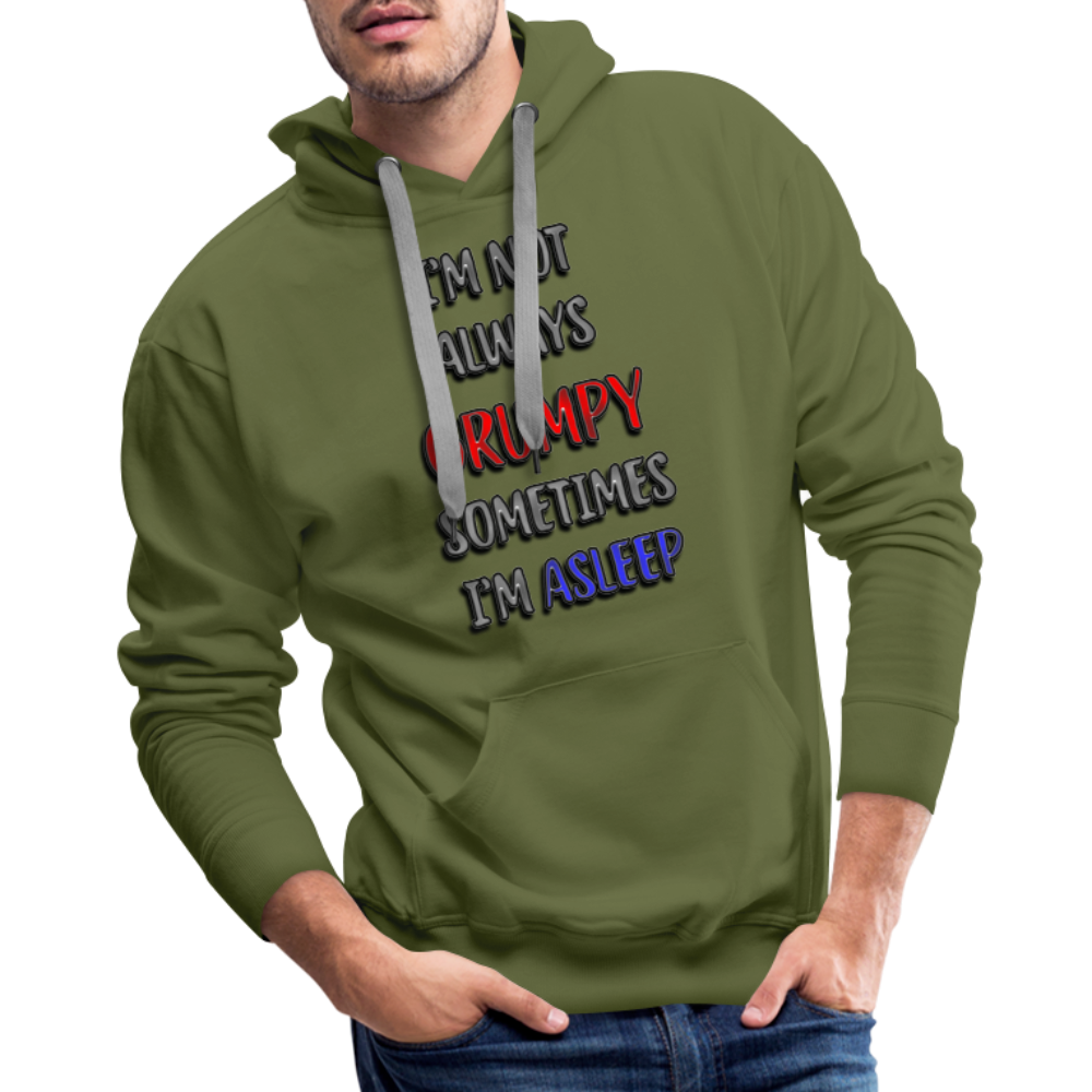 Grumpy Men’s Premium Hoodie - olive green