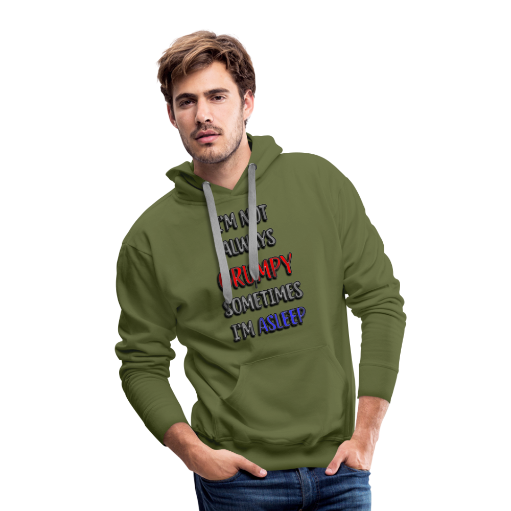 Grumpy Men’s Premium Hoodie - olive green