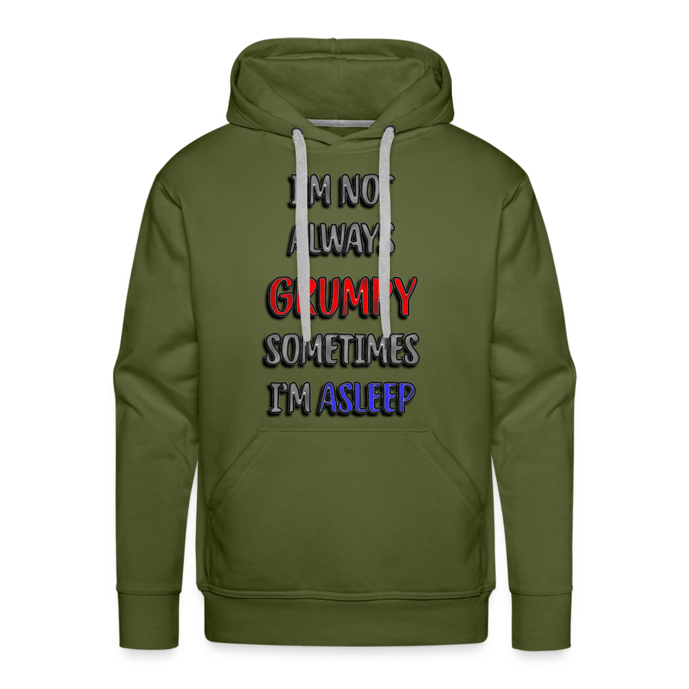 Grumpy Men’s Premium Hoodie - olive green