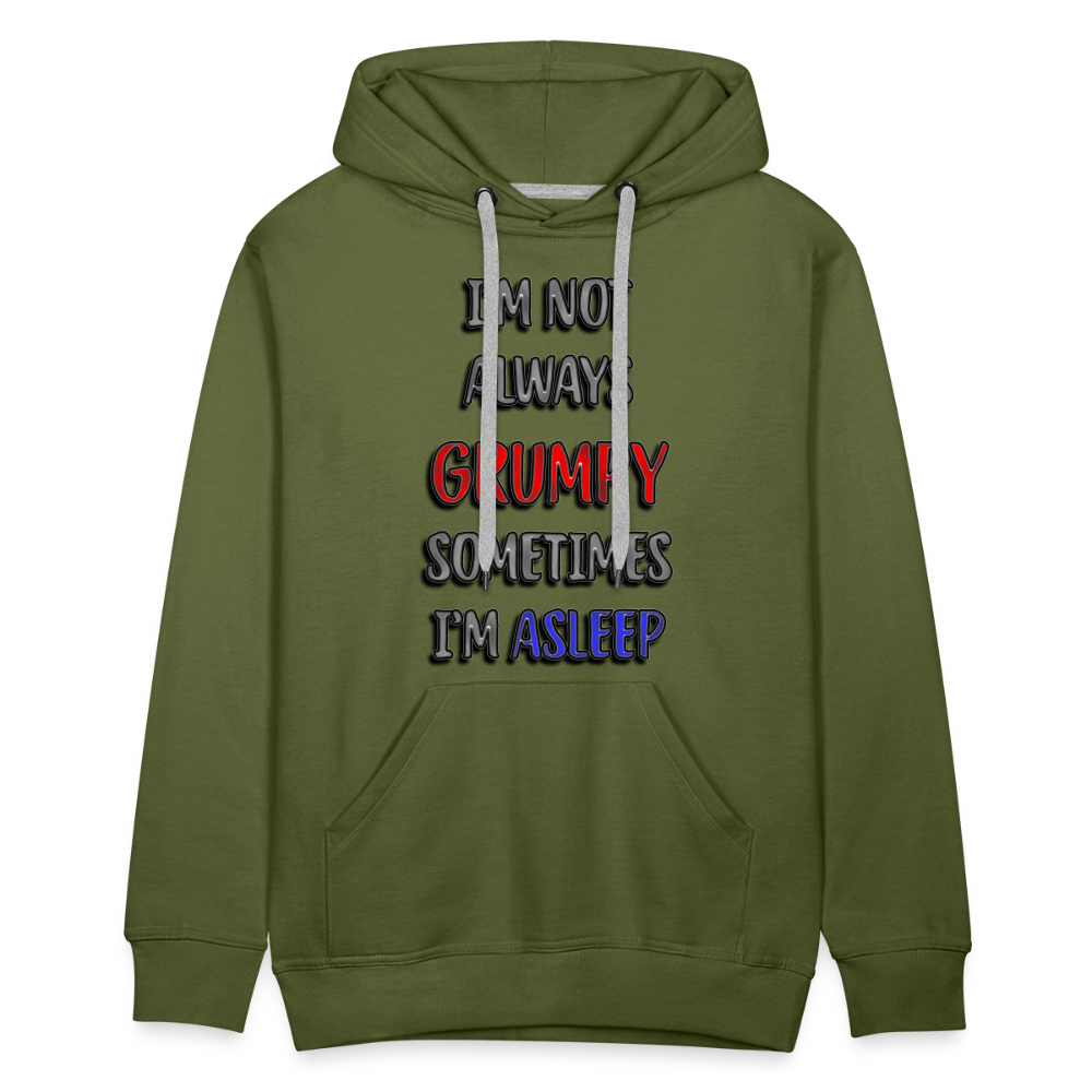 Grumpy Men’s Premium Hoodie - olive green