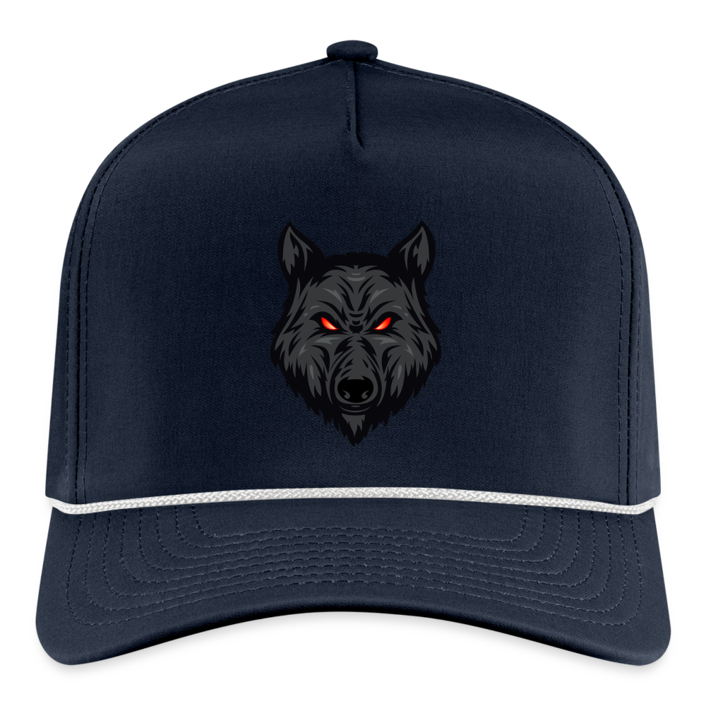 Wolf Rope Cap - navy/white