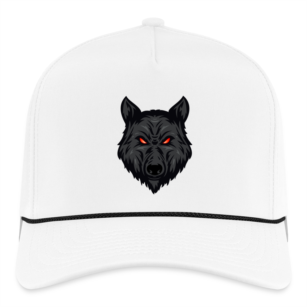 Wolf Rope Cap - white/black