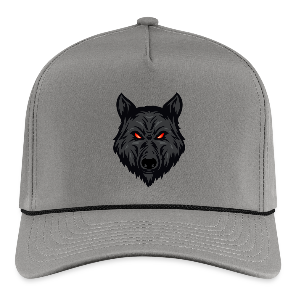 Wolf Rope Cap - gray/black