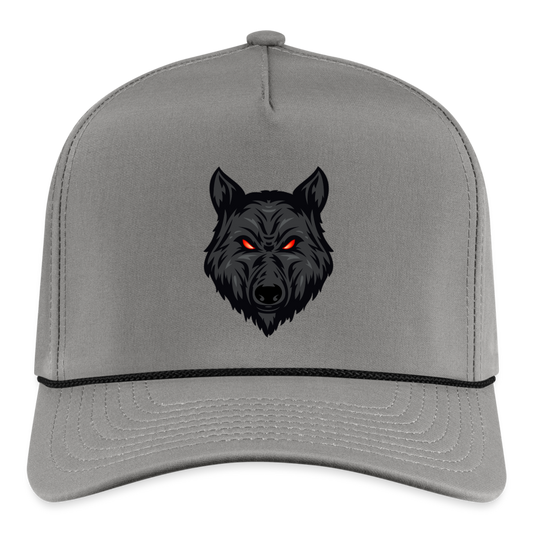 Wolf Rope Cap - gray/black