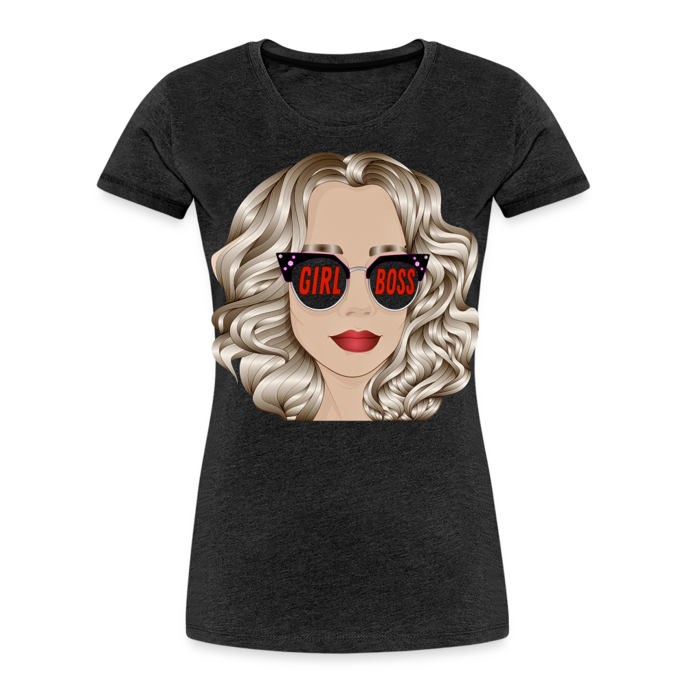 Girl Boss Women’s Premium Organic T-Shirt - charcoal grey